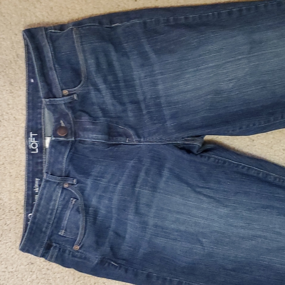 Loft modern skinny jeans size 12